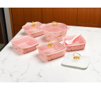 SM89 Pink Prasmanan Ivana dengan Motif Marmer